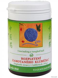 ROZPLETENIE ZAMOTANÉHO KLBKA - YI GUAN JIAN WAN mod. - TCM Herbs Objem: 100 tabliet / 30 g