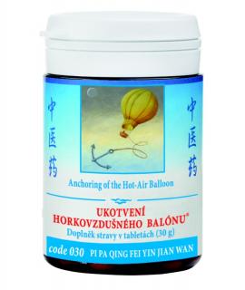 UKOTVENIE HORKOVZDUŠNÉHO BALÓNA - PI PA QING FEI YIN WAN mod. - TCM Herbs Objem: 100 tabliet / 30 g