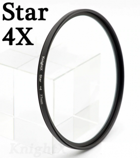 KnightX Star 4x hviezdicový filter Veľkosť: 49mm