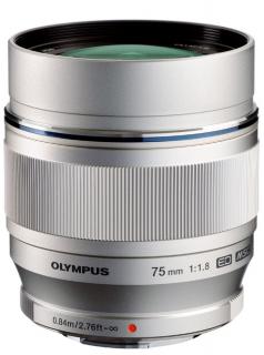 Olympus M.Zuiko Digital 75mm f/1,8 ED strieborný  + VIP SERVIS 3 ROKY + UV filter zadarmo + 3% zľava na ďalší nákup