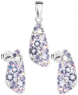 Dámska súprava šperkov so Swarovski Crystals - Violet fialové