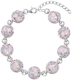Magic Rose strieborný dámsky náramok so Swarovski Crystals  Ag 925/1000