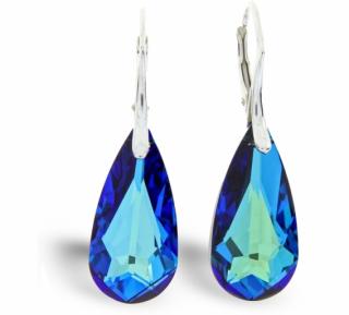 Strieborné dámske náušnice slzy Exclusive, Bermuda Blue, pre dievčatá pre ženy  Ag 925/1000