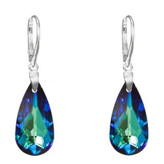 Strieborné náušnice slzy Exclusive, Bermuda Blue, pre dievčatá pre ženy  Ag 925/1000