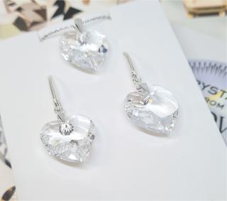Strieborný set Crystals 6215  Ag 925/1000 Farba: Crystal - číra