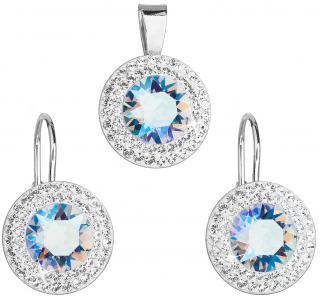Súprava šperkov s krištáľmi Swarovski - lt. sapphire shimmer  Ag 925/1000 Hmotnosť Ag 925/1000: 4 g + RH