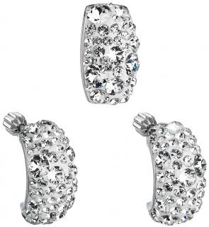 Súprava šperkov so Swarovski Crystals náušnice a prívesok - Elegant  Ag 925/1000 Hmotnosť Ag 925/1000: 4 g + RH