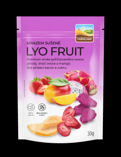 FARMLAND Lyofruit mix - jahody, dračie ovocie a mango 30g