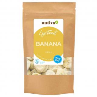 NUTIVA Lyofilizované banány plátky 100g