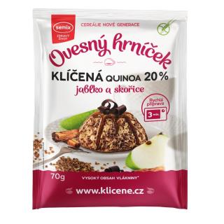 SEMIX Bezlepkový ovsený hrnček s naklíčenou quinoou, jablkami a škoricou 70g