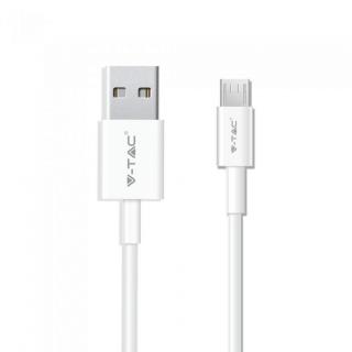 1M micro USB kábel, biely (Pearl series)