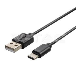 1M Typ-C USB kábel, čierny (Pearl series)