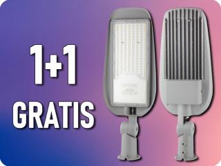 50W LED verejné osvetlenie s nastaviteľným adaptérom, 5000lm, 100lm/W, 75°, IP65, IK08, 6kV, 4000K, 1+1 zadarmo! [201064]