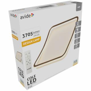 Avide LED  stropné svietidlo Design Cole 60W, 3705lm, RF, IP20, CCT [ADO3S-COL-2.4G]