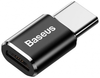 Baseus Adaptér Micro USB -> USB-C, čierny [015900]