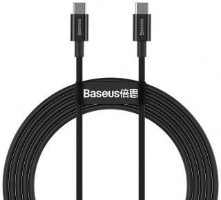 Baseus Superior Series USB-C->USB-C kábel, 100W, 2m, čierny [CATYS-C01]