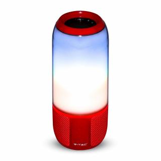 Bluetooth Reproduktor s RGB+W LED svetlom, červený