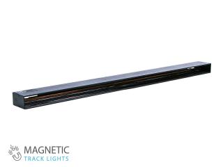 Hliníková lišta pre magnetické svietidlá, 1.5m, čierna