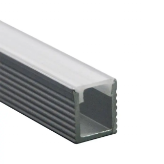 Hliníkový profil 2m pre LED pásy šírky 4mm, prisadený