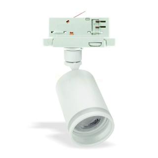 Koľajnicové svietidlo MADARA MINI OPAL RING, vymeniteľný zdroj, GU10, 3-fázové, biele [SLIP003012]