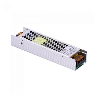 Kovový napájací adaptér pre LED pásiky 120W/5A, DC 24V, IP20