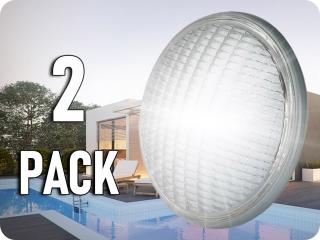 LED bazénová žiarovka 25W, 2850lm, PAR56, 12V, IP68, 6500K/2-PACK!