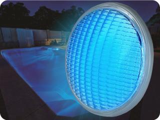 LED bazénová žiarovka, 8W, 800lm, PAR56, 12V, IP68, modrá