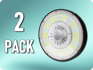 LED Highbay 100W, 18500lm Meanwell Driver, stmievateľný 1-10V, IP65/2-PACK! Denná biela