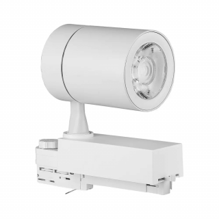 LED koľajnicové svietidlo COB 35W, 3000lm, 10°, biele Studená biela