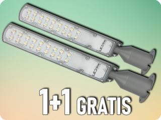 LED line LED verejné osvetlenie FLAMINGO s  adaptérom, 100W, 10000lm, IP65, 4000K, sivé, 1+1 zadarmo! [203808]