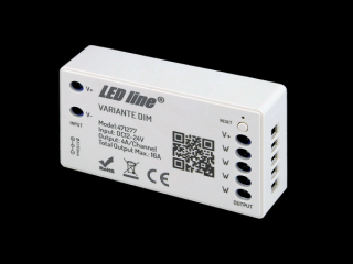 LED line® Prijímač diaľkového ovládača VARIANTE pre JEDNOFAREBNÉ LED pásy (bez diaľkového ovl.) [471277]