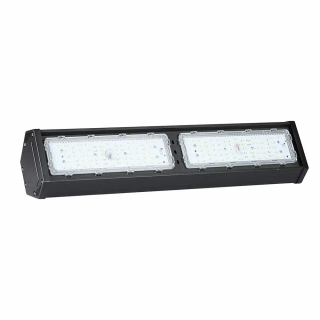 LED lineárny Highbay 100W, 9800lm, Samsung chip, 110°, IP54, čierny Studená biela