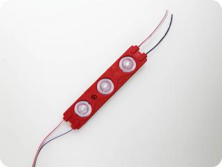 LED MODUL 1,5W, 3 LED, SMD 2835, IP67, červený