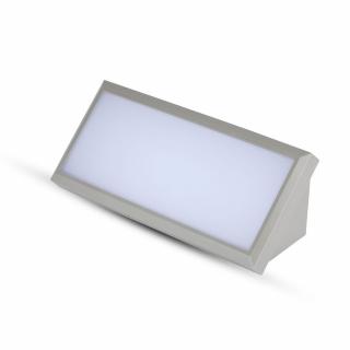 LED Nástenné svietidlo 12W (600lm), IP65, sivé Denná biela