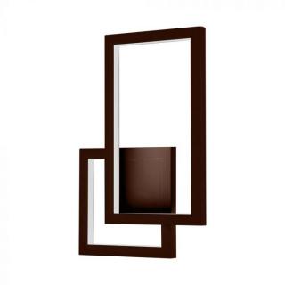 LED nástenné svietidlo 20W 2400LM  hnedo-červené CORTEN IP20 Teplá biela