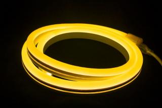 LED Neon Flex pás  8-10W, 24V, 10m, žltý