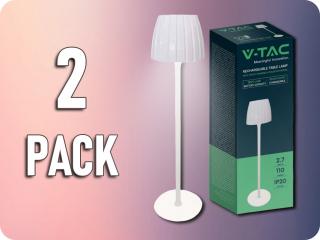 LED stolná lampa 2,7W, 110lm, dotyková, stmievateľná, 3v1, biela/2-PACK!