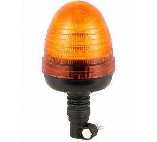 LED výstražný maják 20W, 24xLED, R65, R10, flex napojenie cez úchyt, 12/24V, 4módy, oranžové, IP67 [ALR0020-4]
