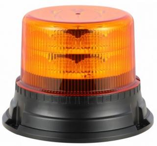 LED výstražný maják 20W, 24xLED, R65, R10, uchytenie skrutkami, 12/24V,  oranžové, IP67  [ALR0038-4]
