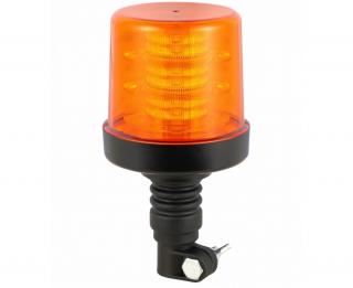 LED výstražný maják, 22W, 36xLED, R65, R10, flex napojenie cez úchyt, 12/24V, 4módy, oranžové, IP67 [ALR0012-4]
