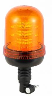 LED výstražný maják 22W, 36xLED, R65, R10, flex napojenie cez úchyt 12/24V, 4módy, oranžové, IP67 [ALR0025-4]