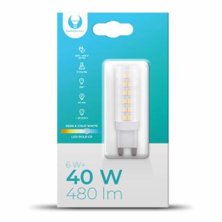 LED žiarovka G9, 6W, 480LM, 330° Denná biela