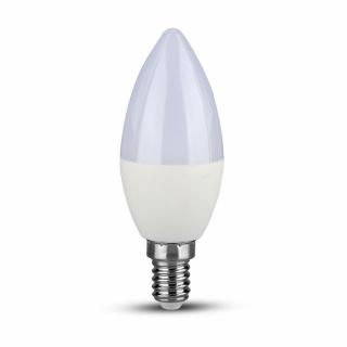 LED žiarovka, stmievateľná, sviečka, E14, 5.5W, 470lm, Samsung Chip Denná biela