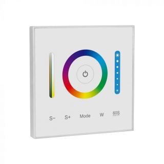Nástenný ovládač pre RGB / RGBW / RGB + CCT, max10A, 12-24V