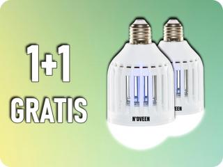 NOVEEN LED žiarovka s funkciou lapača hmyzu E27, 8W do 40m2, 1+1 zadarmo! [IKN804]