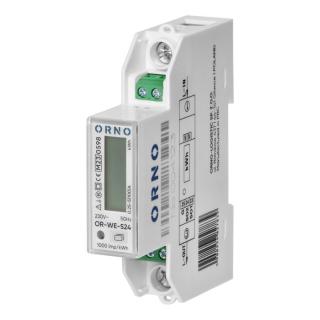 ORNO 1-fázový elektromer, 100A, MID, 1 modul, DIN TH-35mm, PV [OR-WE-524]