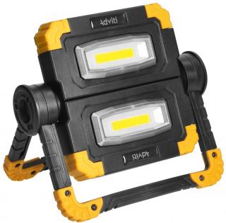 ORNO nabíjateľný LED reflektor GEMINIX 2x10W, 1200ml, IP44, 4000K, 5000mAh [AD-NR-6466L4]