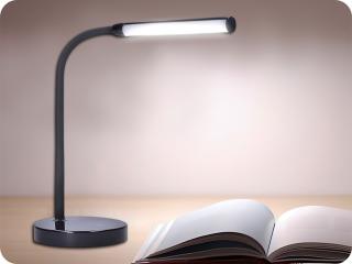 Solight LED stolná lampička stmievateľná, 4W, 4200K, čierna [WO52-B]
