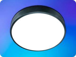 Solight LED stropné osvetlenie LECCE 36W, 30cm, CCT 3000/4000/6000K, čierne [WO803-B]