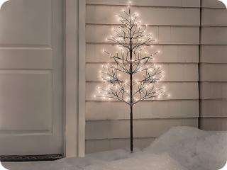 Solight LED vonkajší stromček, 150cm, 360 LED, teplé biele svetlo, hnedá farba [1V234]